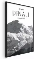 Artgeist Plakatas - Majestic mountain peak Denali mountain crown mountain landscape