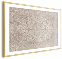 Artgeist Plakatas - Sand Carpet - Worn Persian Rug with Rich Ornamental Motifs