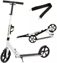 Bauerkraft Miesto paspirtukas vaikams ir paaugliams, sulankstomas, reguliuojamo aukščio 91-101 cm, 200 mm ratai, gertuvės laikiklis
