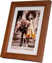 Nuotraukų rėmelis Rėmas - Fandy 40x50 Kampuotas Medinis Nuotraukų Rėmas 20mm Tamsiai Rudas