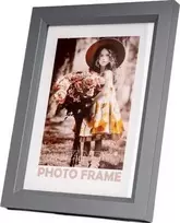 Nuotraukų rėmelis Rėmas - Fandy 50x70 Kampuotas Medinis Nuotraukų Rėmas Pilkas