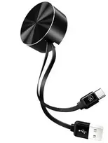 USAMS USB-C U-Bin jungties kabelis 1 m. 2 ausinės/juodas TCUSBZH01 (US-SJ164)