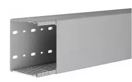 Tehalit Hager Polo BA68010007030B tehaselito šukuotas kanalas BA6 100x80mm PVC pilkas BA68010007030B /2m/