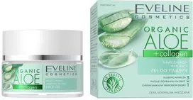 „Eveline Cosmetics“ drėkinamasis ir matinį atkuriamasis veido gelis su organiniu alaviju ir kolagenu, 50 ml