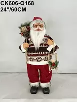Dell Dekoracija, "Kalėdų senelis" Christmas Touch, 60 cm, raudona