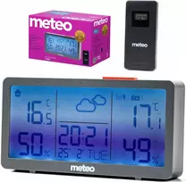 Orų stotelė pogody METEO Higrometr Pogodynka Termometr Laikrodis SP203