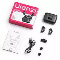 null Mikrofono sistema - ULANZI A30 Tiny Mic USB-C bevielis, 2 siųstuvai, triukšmo slopinimas
