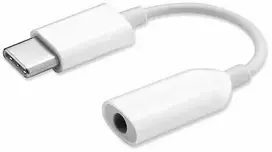 XIAOMI originalus AUX adapteris C tipo (vyras) į Jack 3,5 mm (lizdas), baltas, biriems produktams