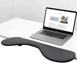 Laikiklis „Powerton ERGO AXISI“ ergonomiškas porankis, putplasčio porankis, juodas