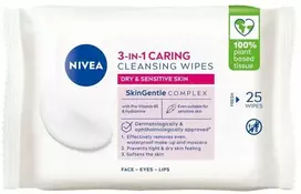 Nivea 3w1 łagodzące chusteczki do demakijażu 25szt.