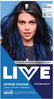 L'Oreal Schwarzkopf Live Intense Colour plaukų dažai U67 Mėlyna Mercury