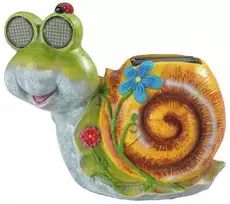 Maximex Saulės energija varoma sodo figūrėlė – sraigė LED su šviečiančiomis akimis, 21 x 18,5 cm