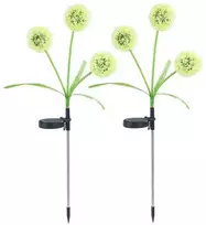 Maximex Solar garden lights, LED dandelions, 2 pieces, 75 cm