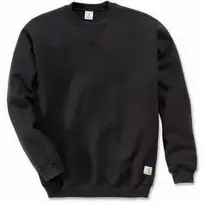 Visent Carhartt vidutinio svorio džemperis su apvalia apykakle - juodas