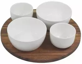 Secret De Gourmet Lėkštė su keraminiais TAPAS dubenėliais