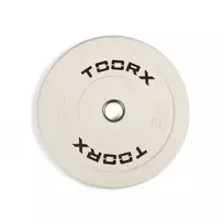 None Svorio plokštė TOORX Bumper Plate Challenge, balta, 50 mm, 5kg
