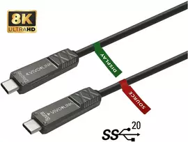 Vivolink USB-C to USB-C Cable 8m for AV