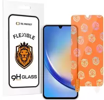 Tel Protect Best Flexible Hybrid Apsauginis stiklas skirtas Samsung Galaxy A24 4G/A25 5G/M34 5G/M35 5G
