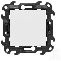 Kontakt Simon „Contact-Simon Simon“ 24 laiptų jungiklis be piktogramos su LED foniniu apšvietimu balta NW6L.01/X/11