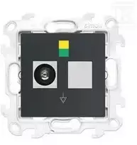Kontakt-Simon Simon 24 Lizdas ekwipotencjalne pojedyncze grafito mat NGEK1.01/38