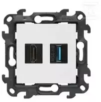 Kontakt-Simon Simon 24 Lizdas HDMI 2.1 + USB 3.0 balta NGHDUSB3.01/11