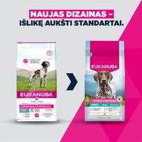 Eukanuba Daily Care Working and Endurance sausas maistas šunims su vištiena, 15 kg