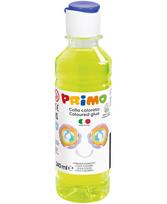 Spalvoti skaidrūs klijai PRIMO, fluorescencinės geltonos spalvos, 240 ml
