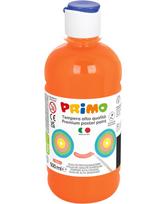 Premium guašas PRIMO, fluorescencinės oranžinės spalvos, 500 ml