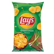 Žaliujų svogūnėlių skonio bulvių traškučiai LAY'S, 130 g