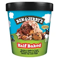 Valgomieji šokoladiniai ledai BEN&JERRY'S HALF BAKED, 465 ml.