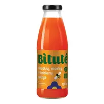 Obuolių, morkų ir imbierų sultys su minkštimu IKI ŪKIS/BITUTĖ, 750 ml
