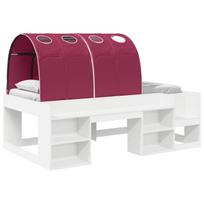 Lovos su Tuneliu 4 pcs Balta ir raudona Apdirbta mediena