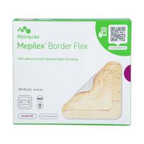 MEPILEX Border Flex Lipnus minkšto silikono putplasčio tvarstis 10x10cm N5