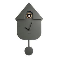 Žalios spalvos sieninis laikrodis Karlsson Modern Cuckoo, 21,5 x 41,5 cm