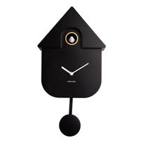 Juodas sieninis laikrodis Karlsson Modern Cuckoo, 21,5 x 41,5 cm