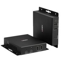 HDBaseT Siųstuvas - Lindy 100m Cat.6A Type C 4K60 Vaizdo Duomenų HDBaseT 3.0 Išplėtiklis 100W Juodas