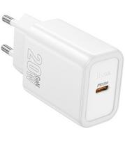 Baltas 20W GaN 1xUSB-C pakrovėjas "Hoco N60"