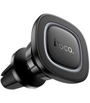 Juodas magnetinis automobilinis telefono laikiklis į groteles "Hoco H72"
