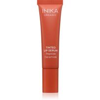 INIKA Organic Tinted Lip Serum Peptide + Ceramide tonuojamasis serumas lūpoms atspalvis Rosewood 10 ml