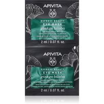 Apivita Express Beauty Eye Mask Gingko Biloba akių kontūro kaukė paakių patamsėjimams šalinti 2x2 ml