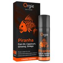 Orgie Piranha Power Cream - Stimuliuojantis potenciją stiprinantis kremas vyrams (15 ml)