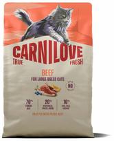 Sausas kačių maistas Carnilove True Fresh Beef Large Breed, jautiena, 2 kg