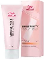 Plaukų dažai Wella Professionals Shinefinity, chroma gold sp., 07/39, 60 ml
