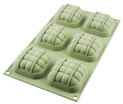 Silikoninė kepimo forma Silikomart Mini Eleganza SF212, pilka sp., 30 cm x 17.5 cm, 0.1 l