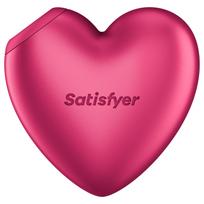 Satisfyer Cutie Heart - klitorio stimuliatorius su oro bangomis - rožinis