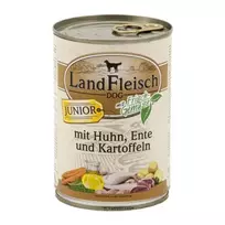 LandFleisch konservai šunims su vištiena ir antiena, 400 g.