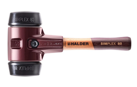 HALDER SIMPLEX Plaktukas gumine galva 80mm, trumpa rankena