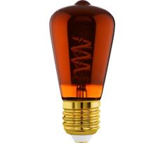 Reguliuojama LED lemputė VINTAGE ST48 E27/4W/230V 2000K raudona - Eglo 110199