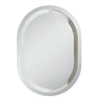 Kirpyklos veidrodis su rėmu ir LED apšvietimu, 50x70