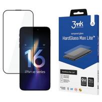 3MK HardGlass Max Lite iPhone 16 Pro Max 6.9" black full-screen glass protector